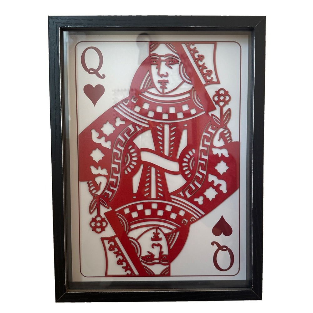Ashland Halloween Alice's Adventures Queen of Hearts‎ Framed Wall Decor Gothic
